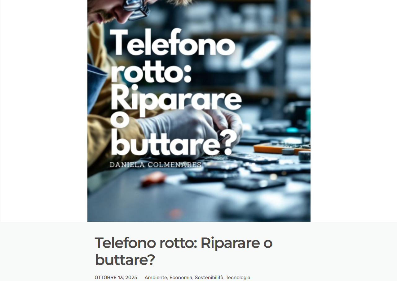 Screenshot dell'articolo su danielacolmenares.it